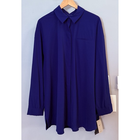Nike Top 24/7 Perfect 4 Way Stretch Long Sleeve Athletic Casual XL New - Picture 1 of 13